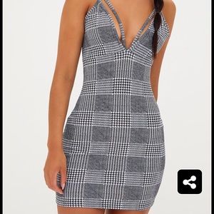 Checkered Bodycon Dress